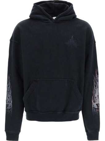 Rhude Neon Flame Hoodie