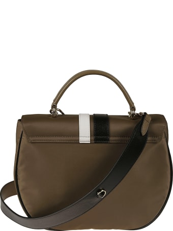 Furla Stripe Detail Flap Shoulder Bag