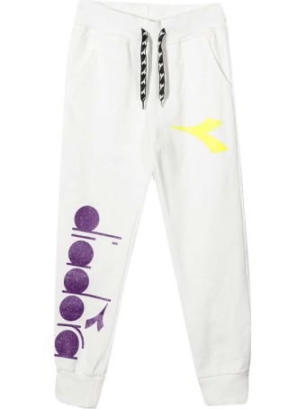 Diadora Diadora Kids White Teen Joggers