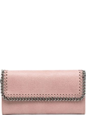 Stella McCartney Pink And Silver Continental Falabella Wallet