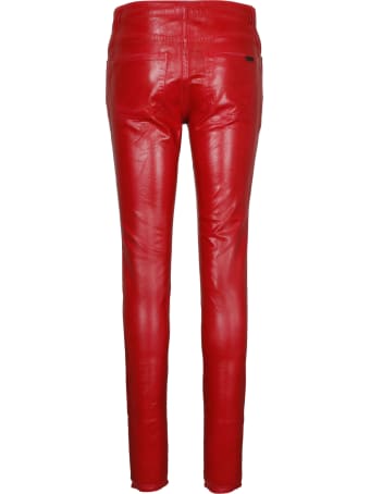 Saint Laurent Vinyle Shiny 5 Pockets Jeans