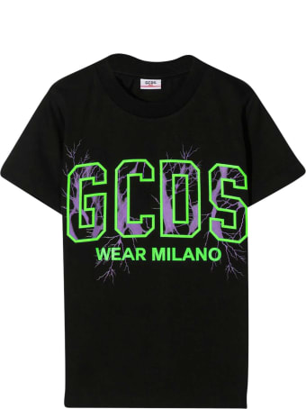 GCDS Mini Black T-shirt Teen