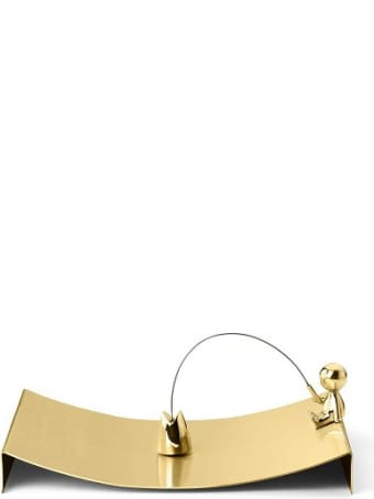 Ghidini 1961 Omini - The Fisherman Napkins Tray Polished Brass