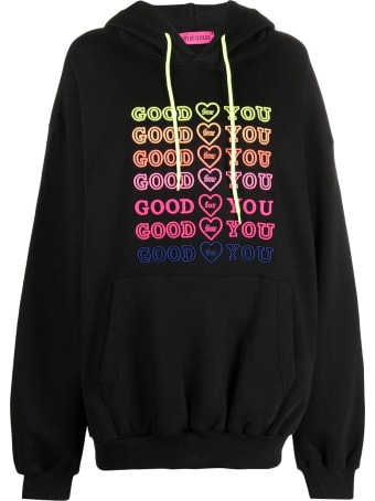 IRENEISGOOD Goodfy Jersey Hoodie With Multicolor Embroidery