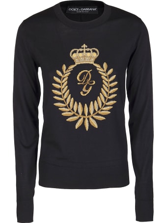 Dolce & Gabbana Black Virgin Wool-silk Blend Jumper