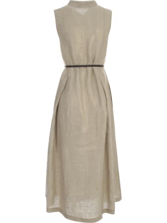 19.70 Nineteen Seventy Sleeveless Dress W/belt