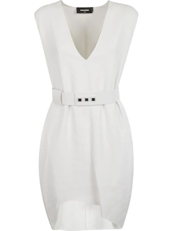 Dsquared2 V-neck Belted Dress