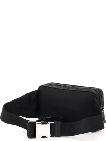 Prada Triangle Logo Fabric Belt Bag