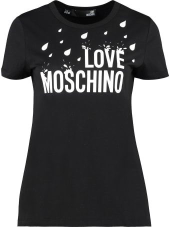 Love Moschino Logo Cotton T-shirt