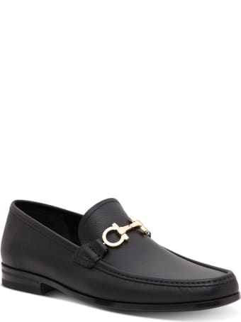 Salvatore Ferragamo Chris Mocassins In Black Leather