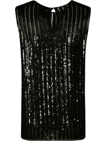 Max Mara Pianoforte Sequin Ribbed Top