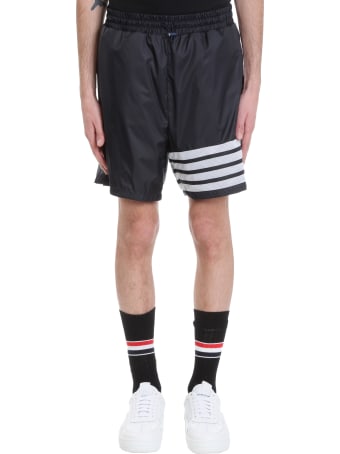 Thom Browne Shorts In Blue Nylon