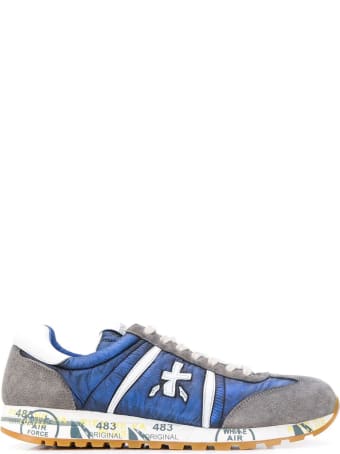 Premiata Grey And Blue Lucy Sneaker