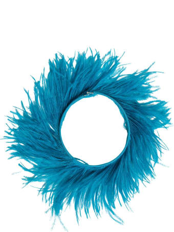 Gianluca Capannolo Blue Feather Necklace