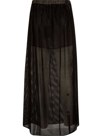 Emporio Armani Perforated Ribbed Skirt