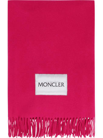 Moncler Wool Scarf With Fringes