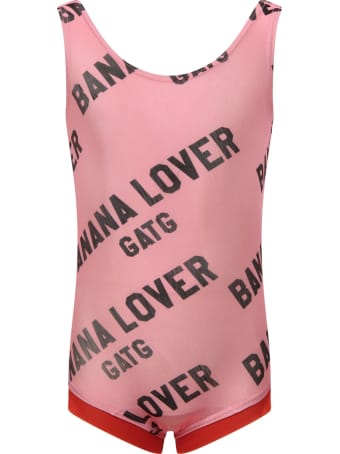 Gardner and the Gang Pink "banana Lover" Swimsuit For Girl