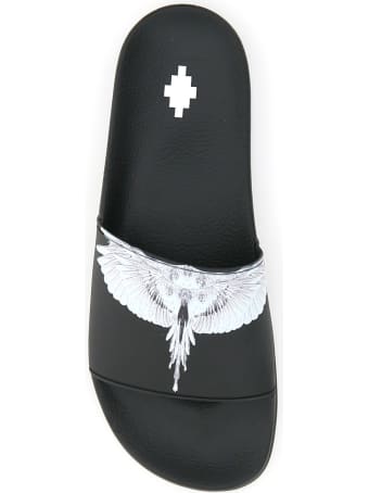 Marcelo Burlon Wings Print Rubber Slides