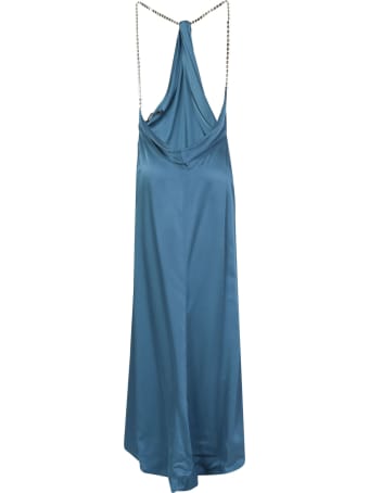 Amen Enver Satin Long Dress