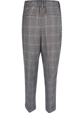 Zucca Cropped Check Trousers