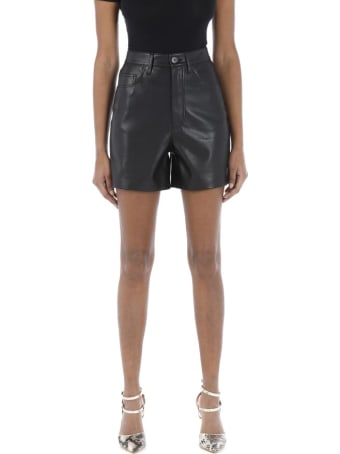 Nanushka Vegan Leather Shorts Leana