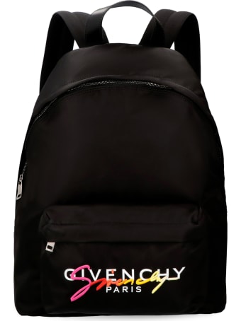 Givenchy Logo Print Nylon Backpack