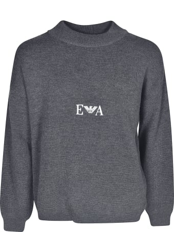 Emporio Armani Logo Embroidered Sweater
