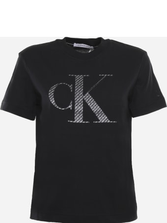 Calvin Klein Jeans Organic Cotton T-shirt With Ck Print