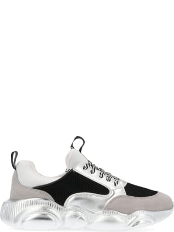 moschino lurex teddy run sneakers