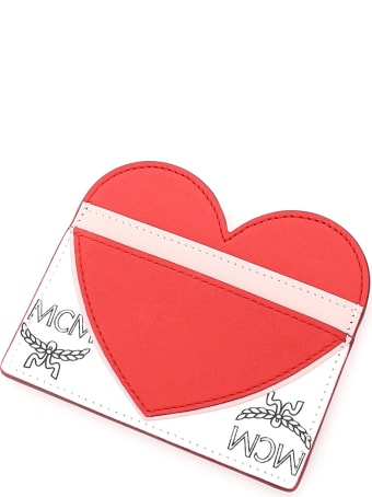 MCM Visetos Card Holder With Heart
