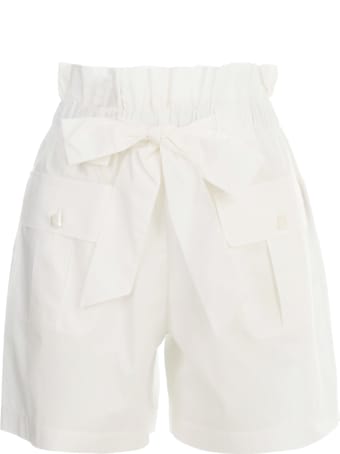 Emporio Armani Shorts W/knot On Waist And Side Pockets