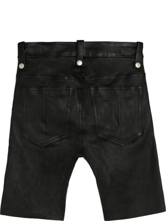 Ben Taverniti Unravel Project Leather Cyclist Shorts