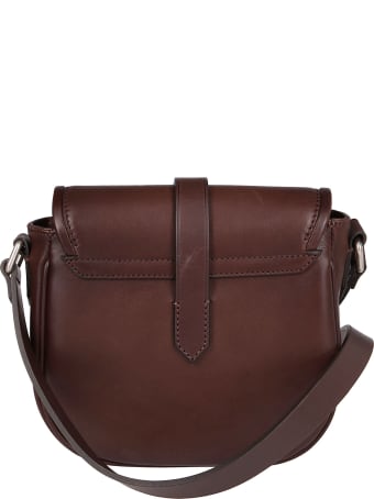 Golden Goose Dark Brown Leather Crossbody Bag