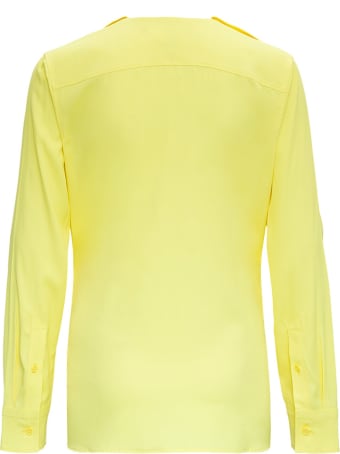 Bottega Veneta Stretch Viscose Shirt With Ruffles