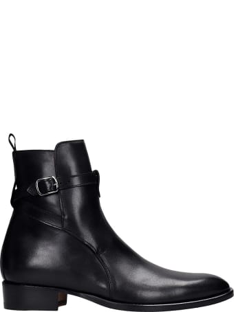 Marc Ellis Ankle Boots In Black Leather