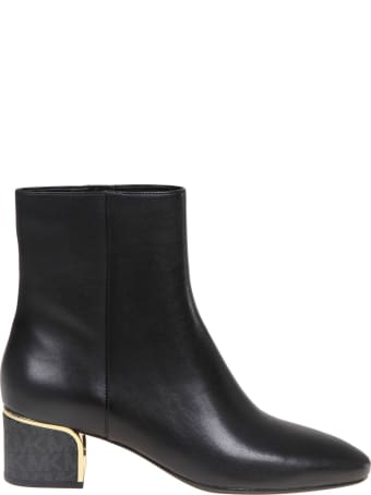 Michael Kors Ankle Boot In Black Leather