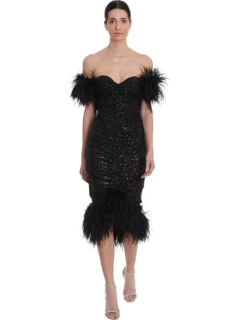 Nervi Luna Dress In Black Polyester