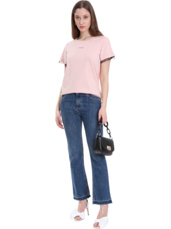 RED Valentino T-shirt In Rose-pink Cotton