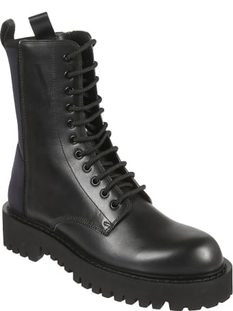 Valentino Garavani Side Zip Combat Boots