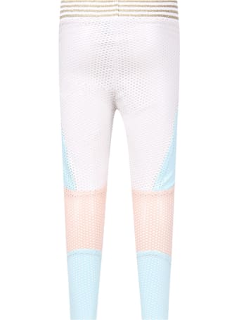 Raspberry Plum Color Block ''anna'' Leggings For Girl