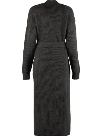 Parosh Ribbed Knit Coat