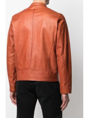 Suprema Orange Leather Jacket