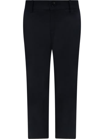 Armani Collezioni Blue Trouser For Boy With Iconic Eagle