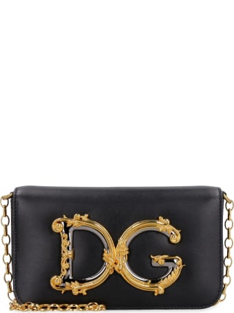 Dolce & Gabbana Dg Girls Leather Crossbody Bag