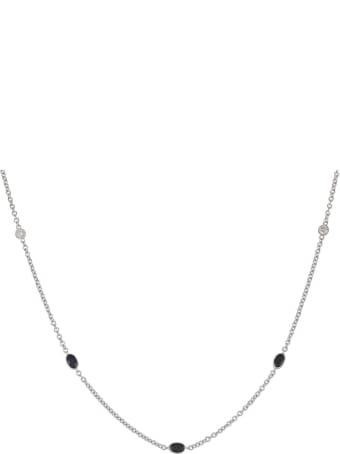 Lo Spazio Jewelry Lo Spazio Blue Sapphire and Diamond Necklace