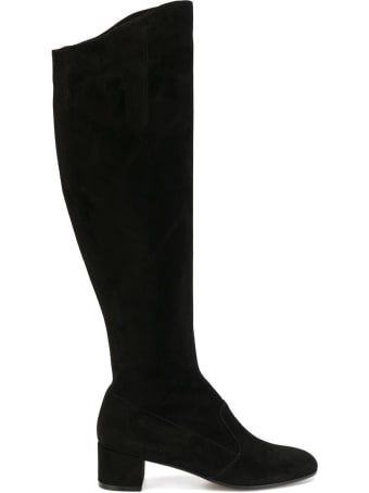 L'Autre Chose Black Suede Boots