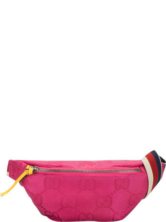 Gucci Pink Belt Bag With Logo Texture