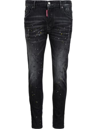 Dsquared2 Denim Jeans With Color Splash Detail