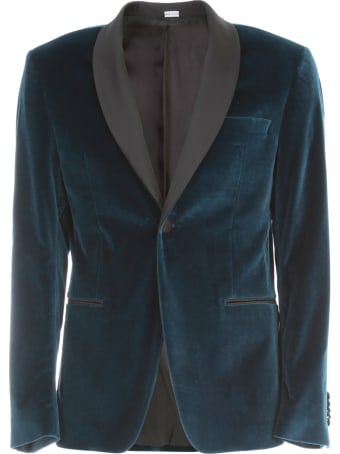 Emanuel Ungaro Velvet Smoking Jacket W/scialle Neck