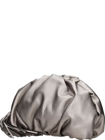 Rebecca Minkoff Clutch In Silver Leather